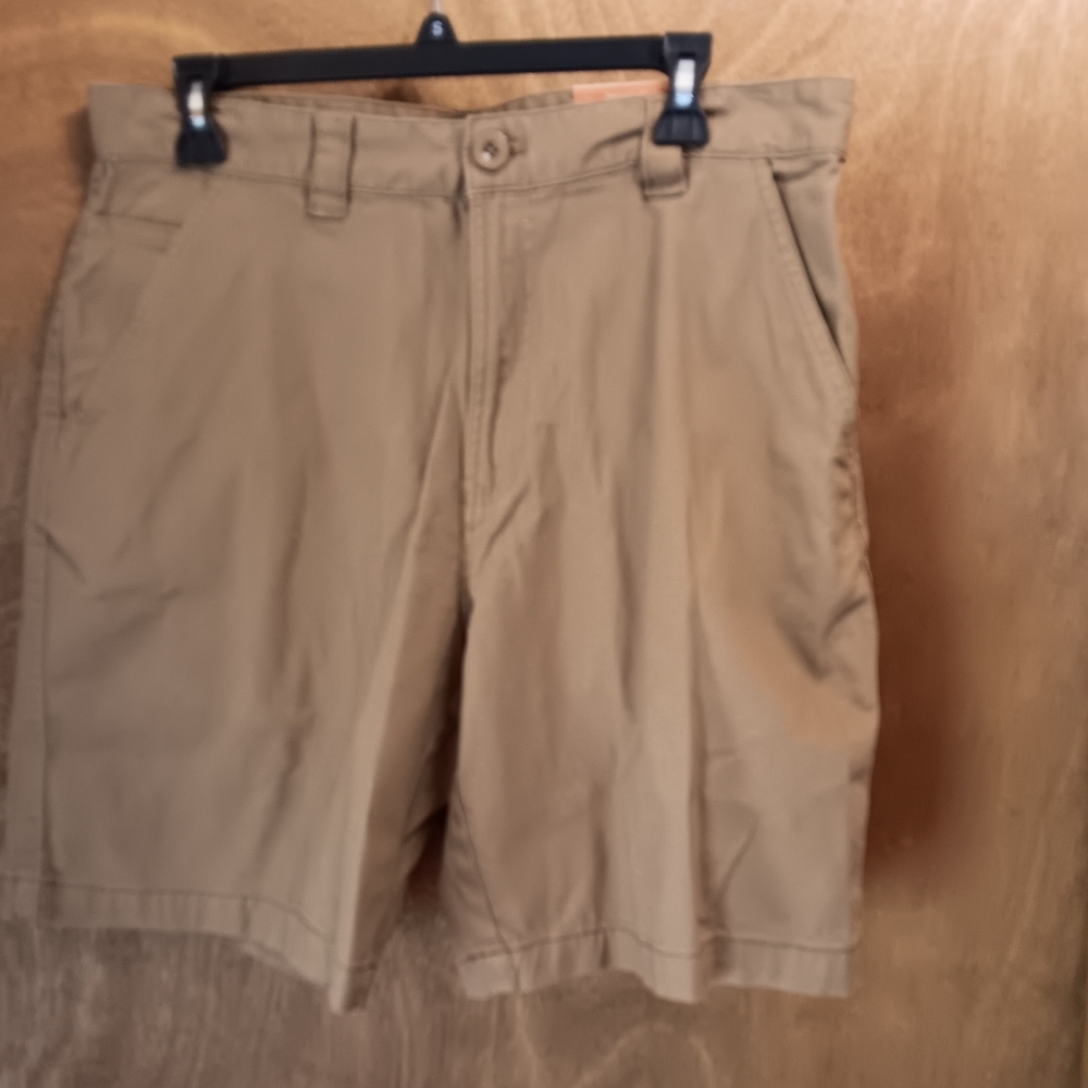 Reel Legends Classic Tan Flat Front Shorts